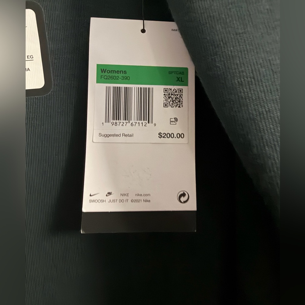 Nike Deep Teal Open-Front Coat - Picture 4 of 4
